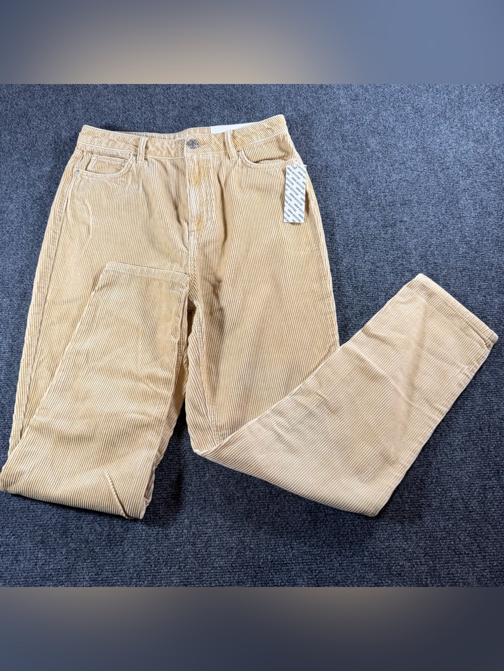 BDG Urban Outfitters High-Rise Mom Corduroy Pants Women's 30 Yellowish NWT